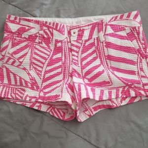 Lily Pulitzer white and pink shorts